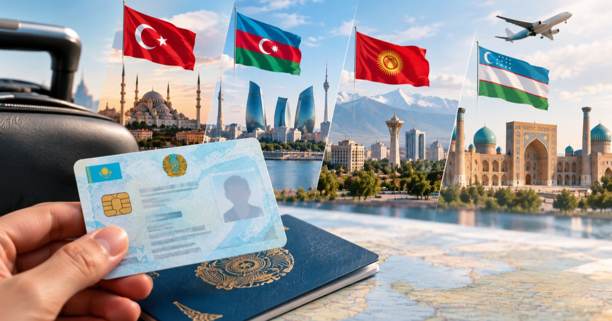 Қазақстан азаматтарына Түркияға және тағы үш елге жеке куәлікпен бару мүмкіндігі ұсынылды