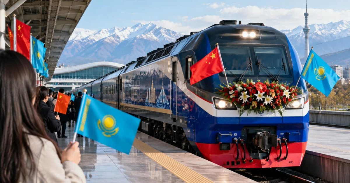 Қытайдан халықаралық туристік пойыз Алматыға жетті