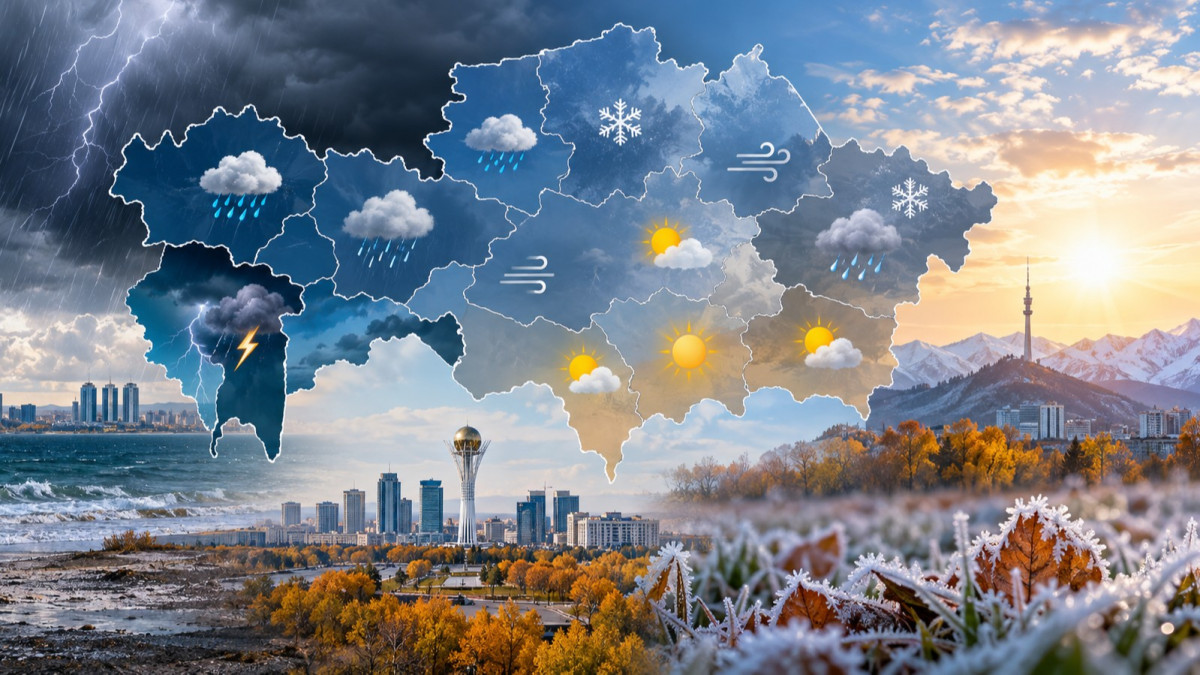 Қазақстанда 7 қазанда күн суытады: кей өңірде -3°C үсік жүреді