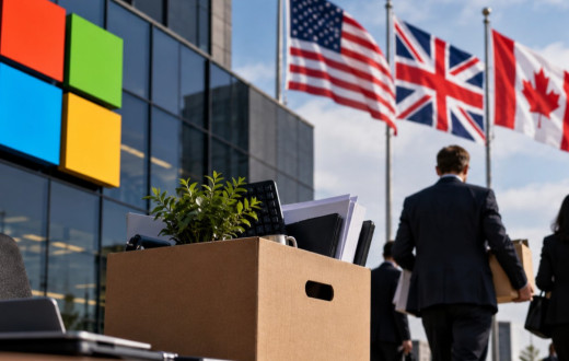 Microsoft төрт елде қызметкерлерін қысқартпақ
