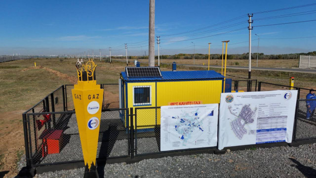 Астана маңындағы Қызылсуат ауылына газ берілді