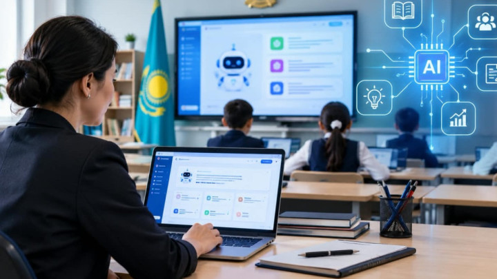 Қазақстандағы 33 мектепте мұғалімдерге арналған AI-платформа сынақтан өтті