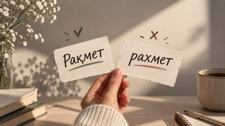 «Рақмет» пе, «рахмет» пе: қазақ тіліндегі дұрыс нұсқасы қайсы?