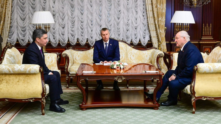 Олжас Бектенов Минскіге ресми сапармен барды