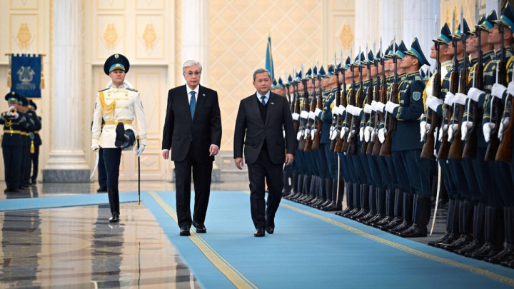 Ақордада Камбоджа Премьер-министрін салтанатты түрде қарсы алды
