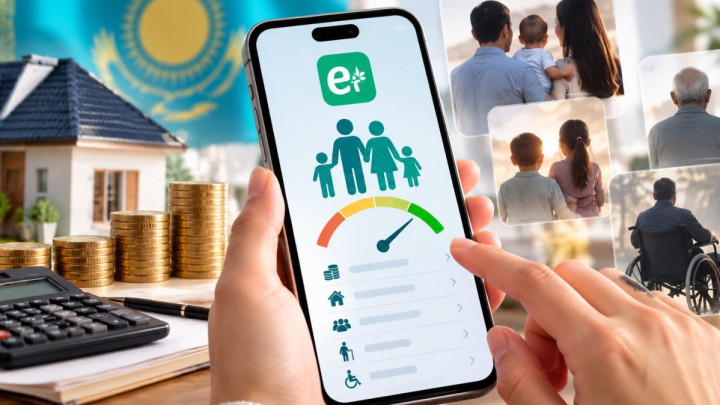 eGov Mobile арқылы отбасының әл-ауқатын бағалауға болады